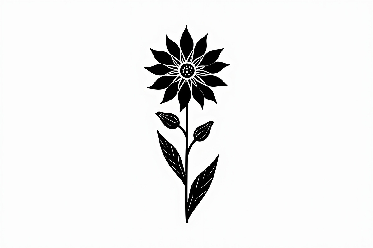 Floral Outline Vector Pack, an Illustration by yasushie (Photo 19 of 21)
