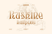 CS Ruskine Halfpixel, a Blackletter Font by Craft Supply Co. (Thumbnail 1 of 8)