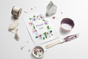 Watercolor tropical hibiscus flowers, an Object Illustration by Hanna Hryharenka (Thumbnail 18 of 18)