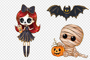 Halloween PNG clipart set 23, a Seasonal Illustration by LoLoArt (Thumbnail 5 of 6)