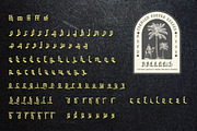 Deaths Hallows- Medieval Blackletter, a Blackletter Font by Dhabee (Thumbnail 3 of 17)