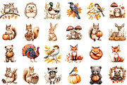 Autumn Forest Animals & Birds PNG, an Illustration by Sublimation Artist (Thumbnail 2 of 6)