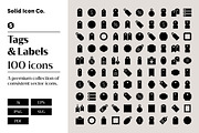 Tags and Labels Icons, a Solid Icon by Solid Icon Co (Thumbnail 1 of 6)