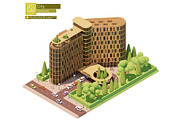 Isometric city map elements, an Object Graphic by tele52 (Thumbnail 47 of 72)