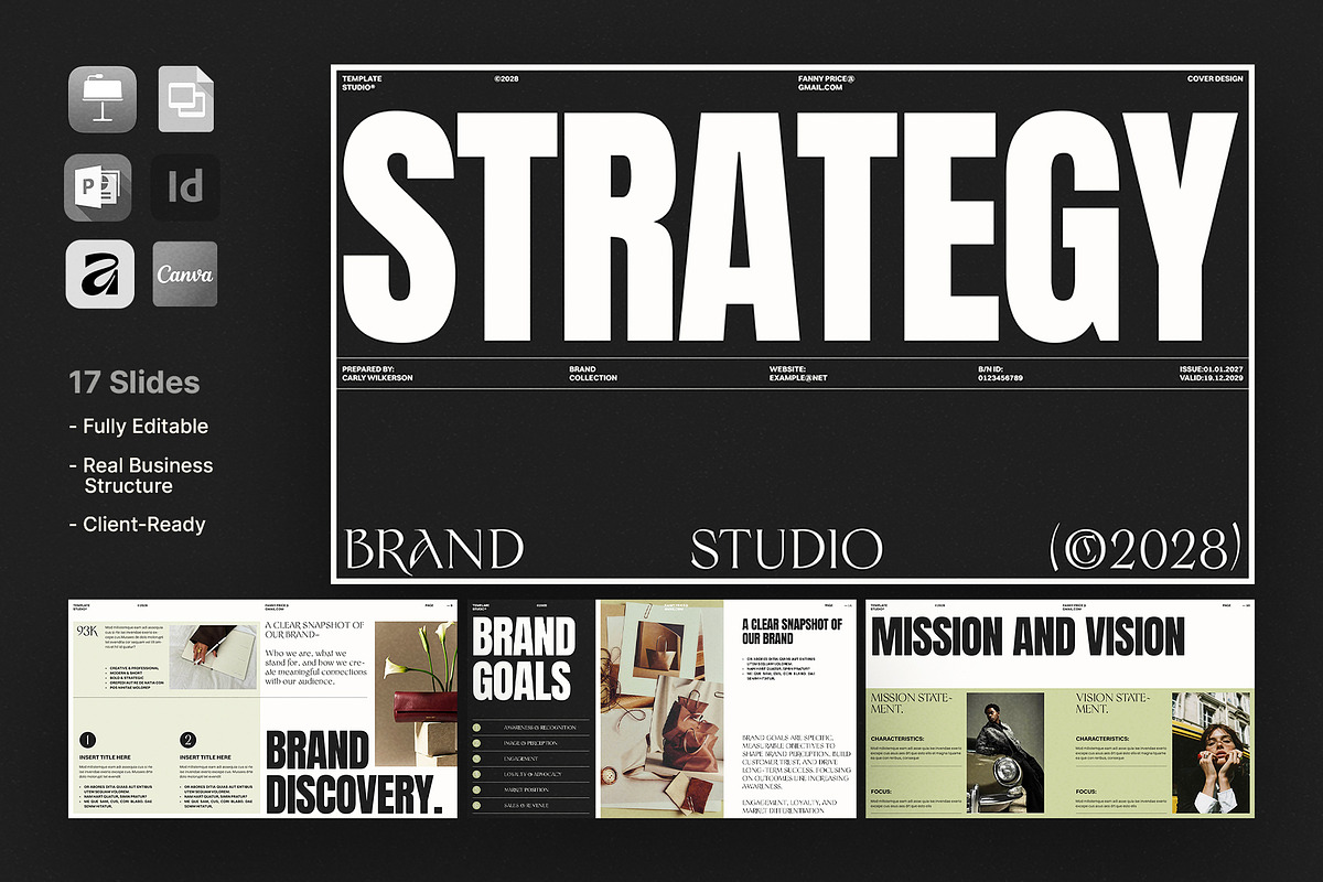 Strategy Presentation Template, a Presentation Template by ArtisanaAura (Photo 2 of 10)