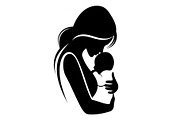 50 Mother and Baby Silhouette Bundle, an Illustration by Creativeshirt (Thumbnail 36 of 48)