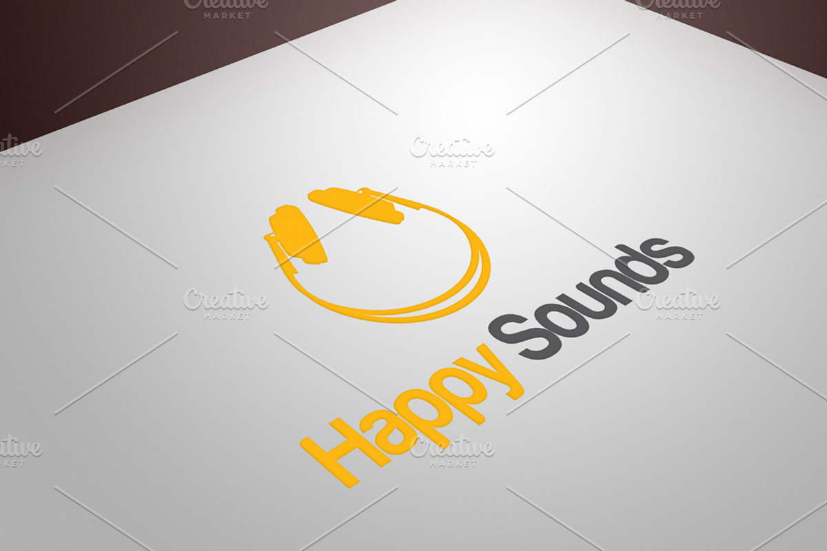 Happy Sounds Logo, a Branding & Logo Template by MJL Creatives (Photo 4 of 4)
