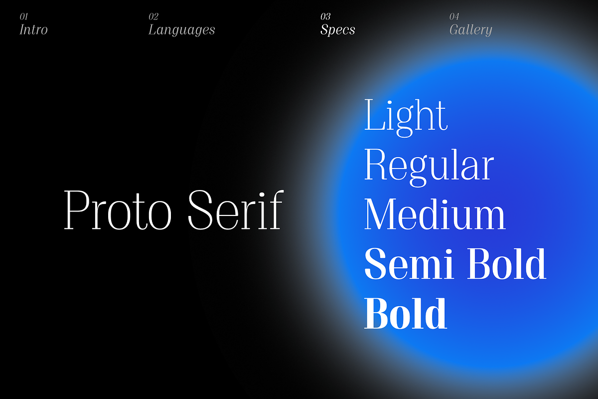 Proto Serif Font Family, a Serif Font by Bukva™ Type Foundry (Photo 6 of 16)