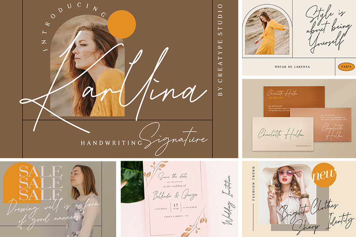 When Modern Meet Vintage Font Bundle, a Script Font by Creatype Studio (Photo 24 of 45)