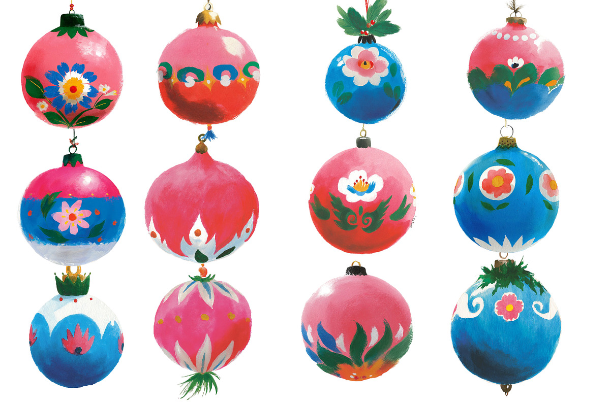 Christmas Baubles clipart, an Illustration by Designworld (Photo 2 of 5)