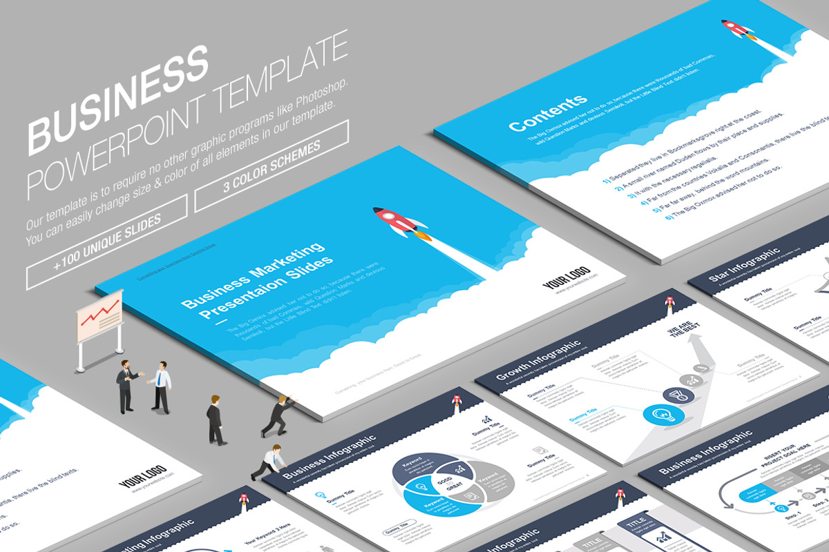 10+ Awesome Powerpoint Bundle, a Presentation Template by SlidesDive (Photo 7 of 11)