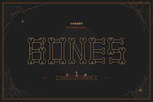 Bones Halloween Display Font, a Serif Font by infernostudio3