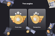 Rewards 3D Icon Set, an Object 3D Model by Nate Studios (Thumbnail 3 of 5)