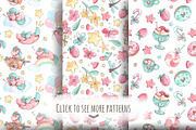 Sweet Unicorns set +6 patterns, a Decorative Illustration by Kristina Crocus (Thumbnail 4 of 5)