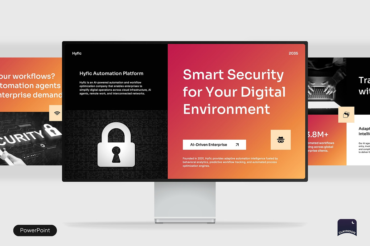 Data Privacy Solutions Pitch Deck, a Presentation Template by Claymoon Lab (Photo 1 of 7)