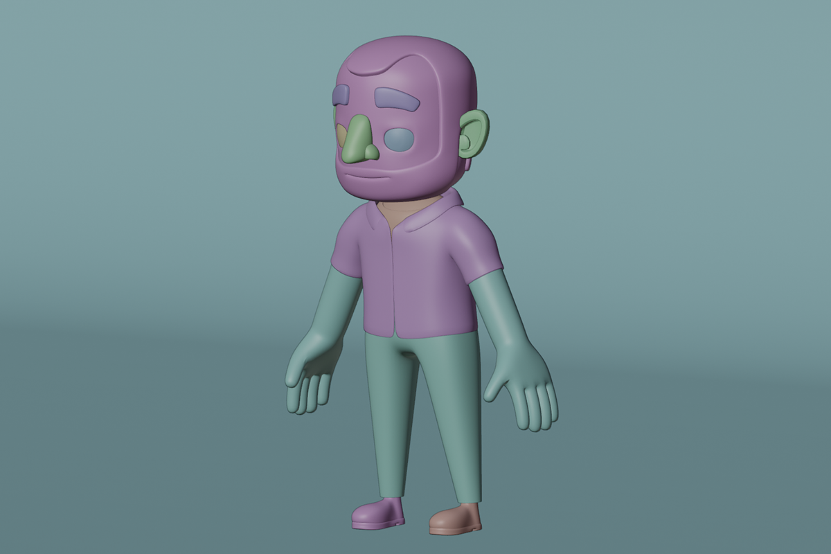 Cartoon Prisoner Character 3D Model, a Characters & Person 3D Model by Dudukbersama (Photo 2 of 2)