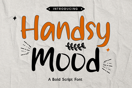 Handsy Mood - Bold Script