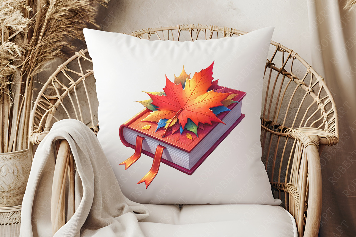 Fall Reading Book Sublimation Clipar, an Illustration by RobertsArt (Photo 7 of 7)