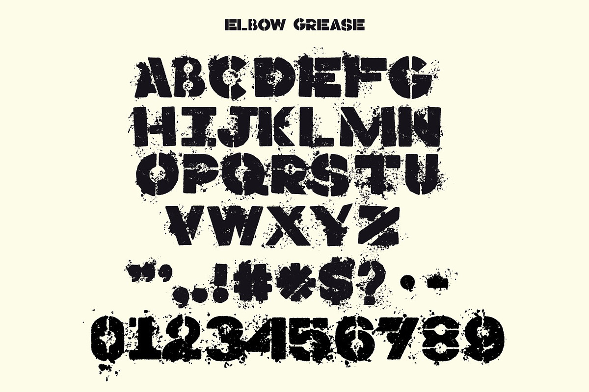 Slang Stencil Display Font, a Sans Serif Font by Fried Design Company (Photo 3 of 15)