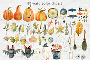 Magic Halloween Watercolor Set, an Object Illustration by annasokol_ (Thumbnail 2 of 8)