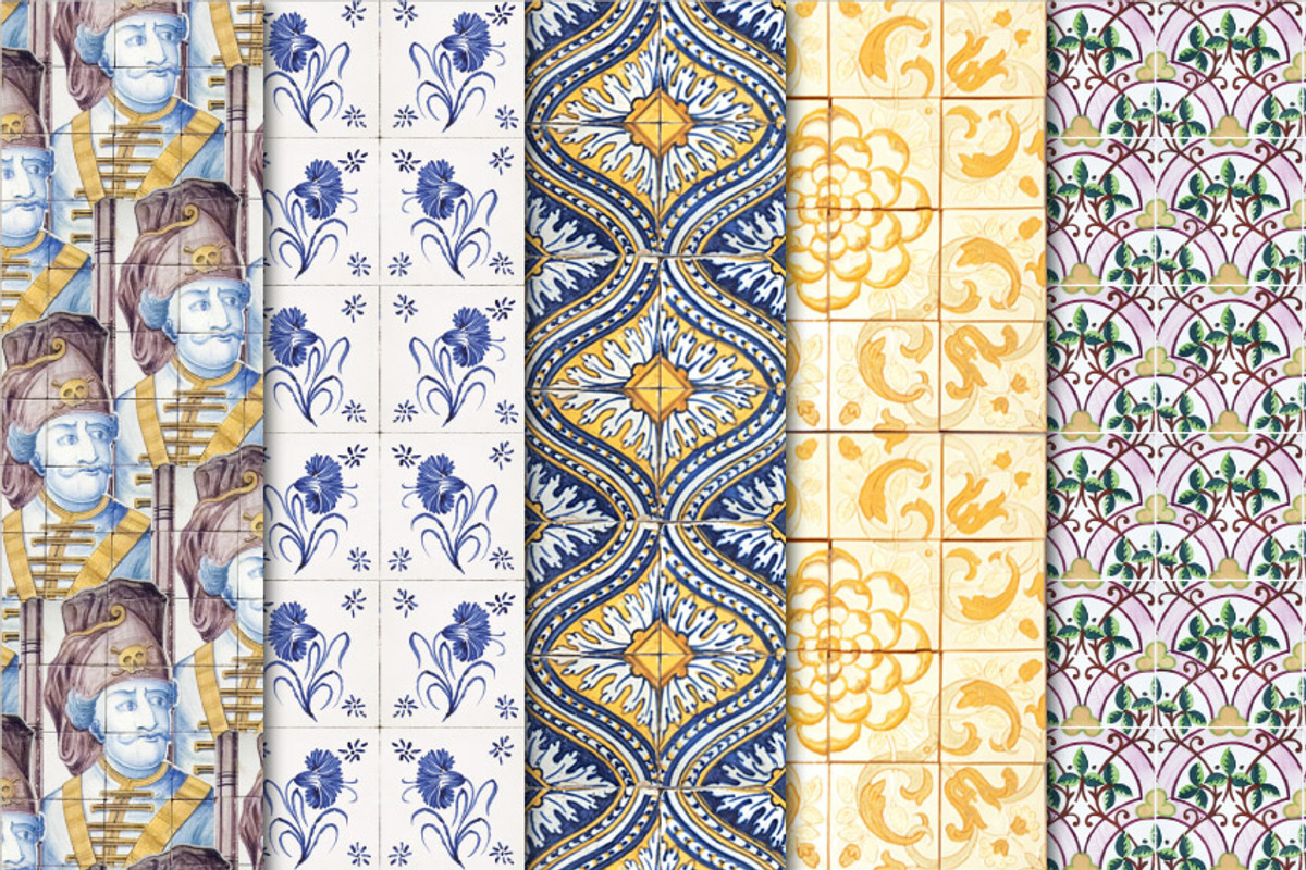 Digital Papers Lisbon Tiles Set 02 preview 2
