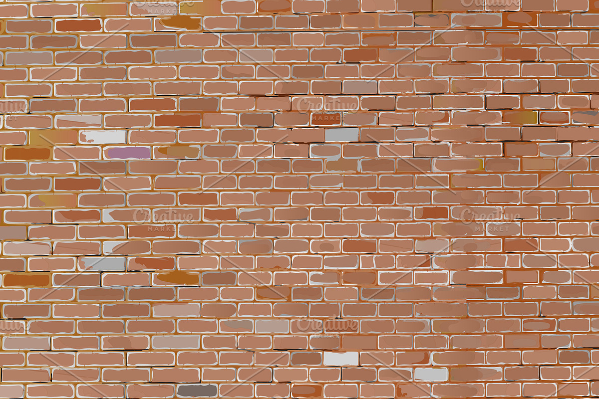 Brick wall set of vector backgrounds, a Texture Graphic by Fedor Fiberg Vector Shop (Photo 4 of 6)