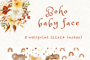 Boho Baby Animal Face