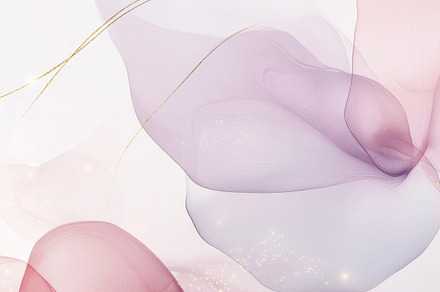 Delicate floral pattern in pastel colors, abstract digital illus, a Photo by Dvoevnore photos