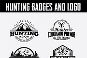 Hunting Vintage Badges and Logos, a Branding & Logo Template by shazi (Thumbnail 1 of 11)