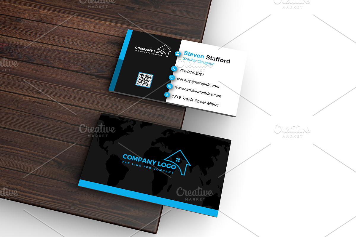 Stylish Business Card PSD preview 5