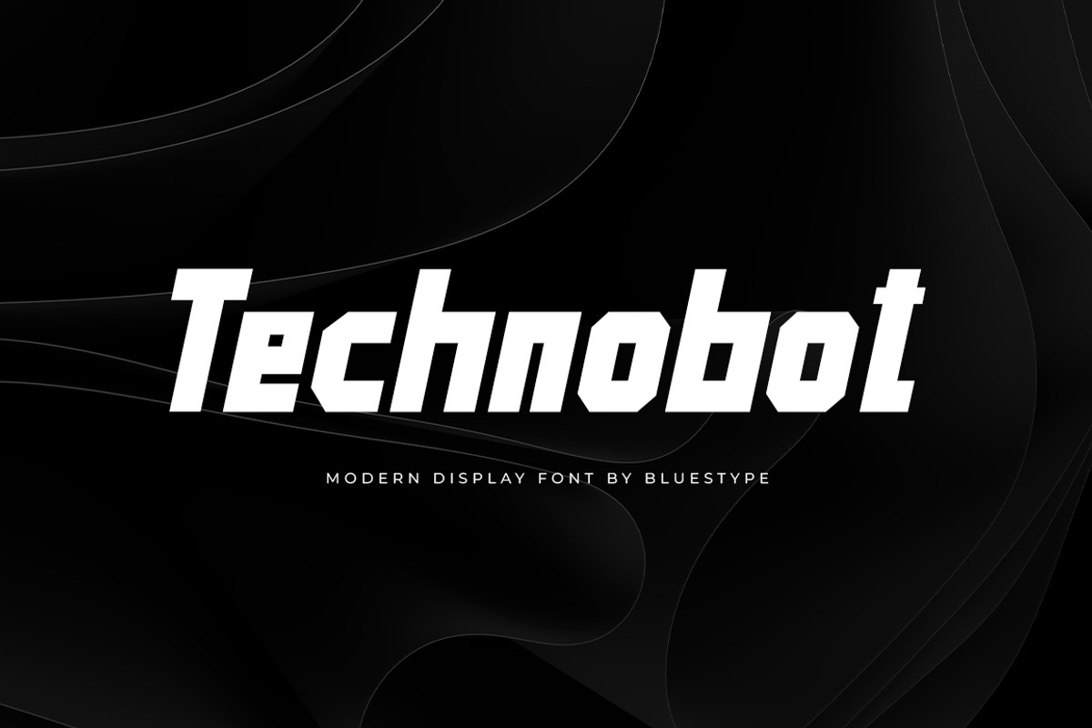 Technobot Font, a Symbol Font by Bluestype Studio (Photo 1 of 6)