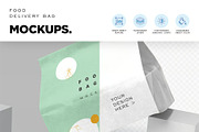Paper Food Bag Mockups, a Packaging Mockup by megostudi0 (Thumbnail 6 of 6)