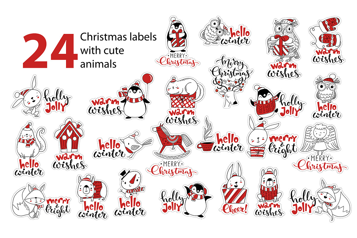 Merry Christmas collection, an Illustration by Giraffarte (Photo 6 of 10)