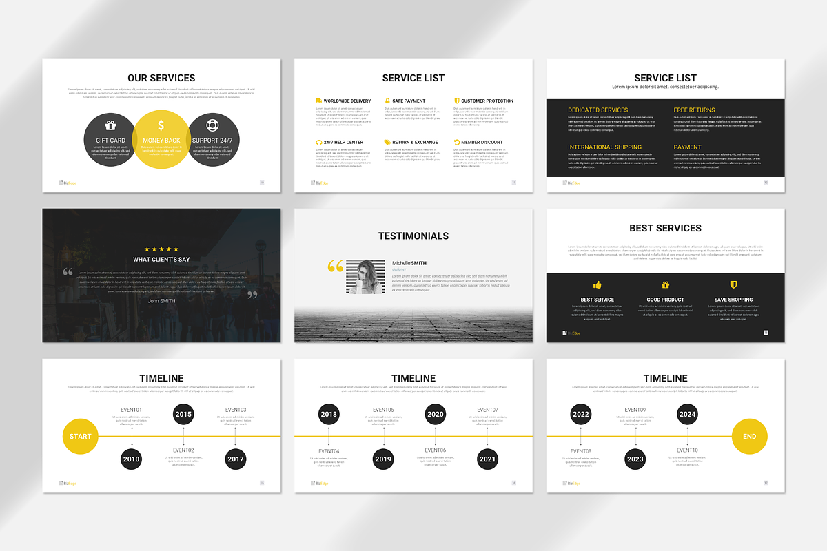 Business & Product PowerPoint Template preview 4