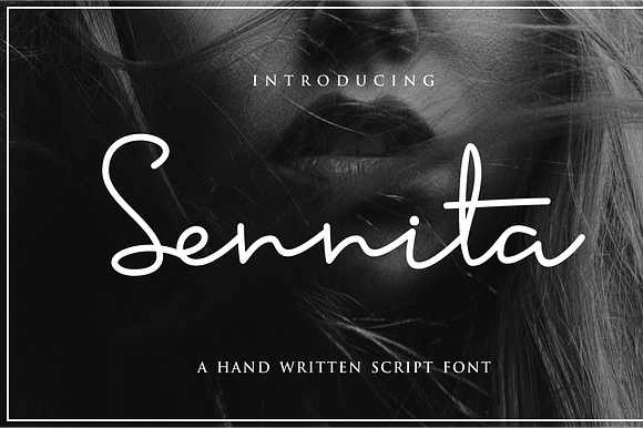 Sennita - Signature Font preview 8