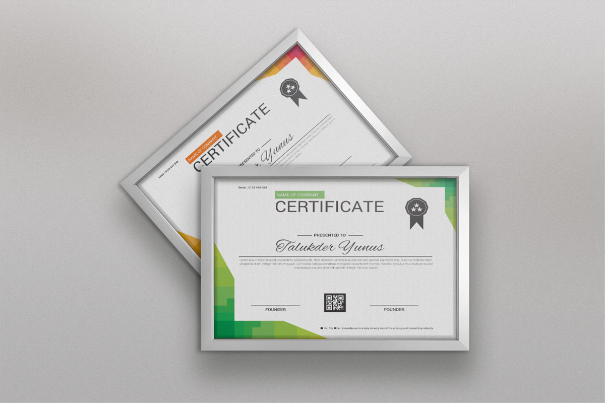Certificate Template, a Stationery Template by BrandlyTemplate (Photo 4 of 4)