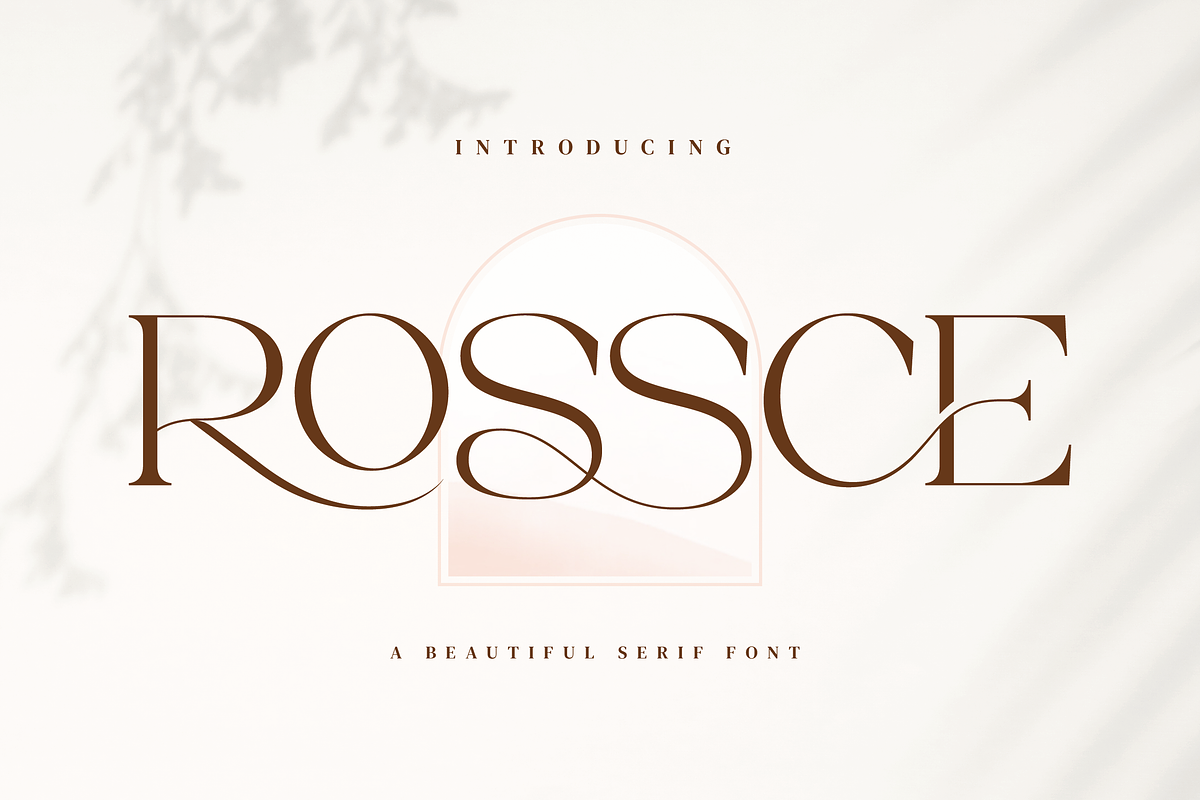 Rossce - Beautiful Serif Font, a Serif Font by Aqeel_Art (Photo 1 of 9)