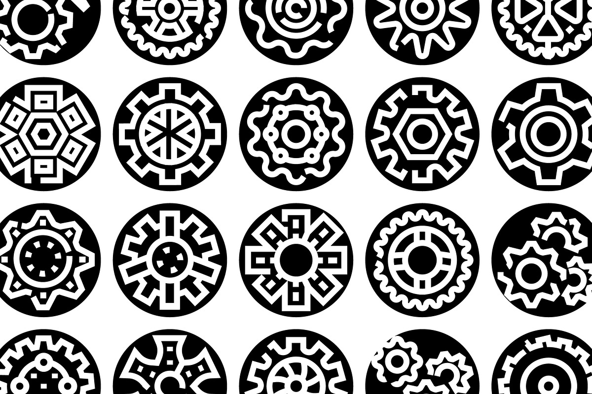 Gears and cogwheels icons presenting, an Object Graphic by pikepicture (Photo 3 of 3)