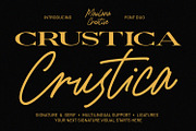 Crustica Font Duo Serif Script Type, a Script Font by Maulana Creative (Thumbnail 1 of 7)
