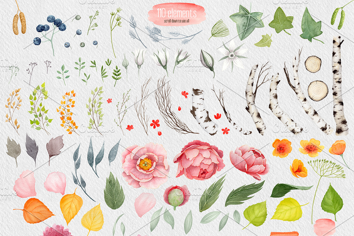 Watercolor Woodland, an Illustration by Watercolor Nomads (Photo 3 of 5)