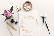 Romantic Watercolor Floral Frames, a Decorative Illustration by MariaScaroniAtelier (Thumbnail 10 of 14)