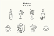 La Dolce Vita Hand-Draw Collection, an Object Illustration by NatalieArtShop (Thumbnail 7 of 14)