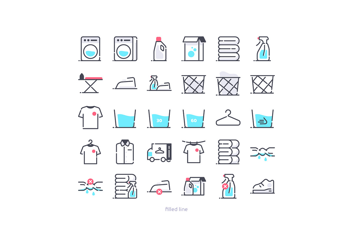 laundry 90 icons, an Icon by iconfield (Photo 2 of 4)