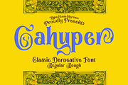 Cahyper Decorative Typeface, a Blackletter Font by TypeClassHeroes (Thumbnail 1 of 10)