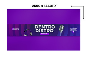 Podcast YouTube Banner Template