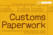 Customs Paperwork Pro AOE, a Font by Astigmatic (Thumbnail 1 of 5)
