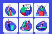 Young Leaders Dream Illustration Set, a Technology Illustration by Brickclay (Thumbnail 7 of 10)