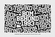 Bombehond 1993, a Sans Serif Font by OWL KING (Thumbnail 9 of 9)