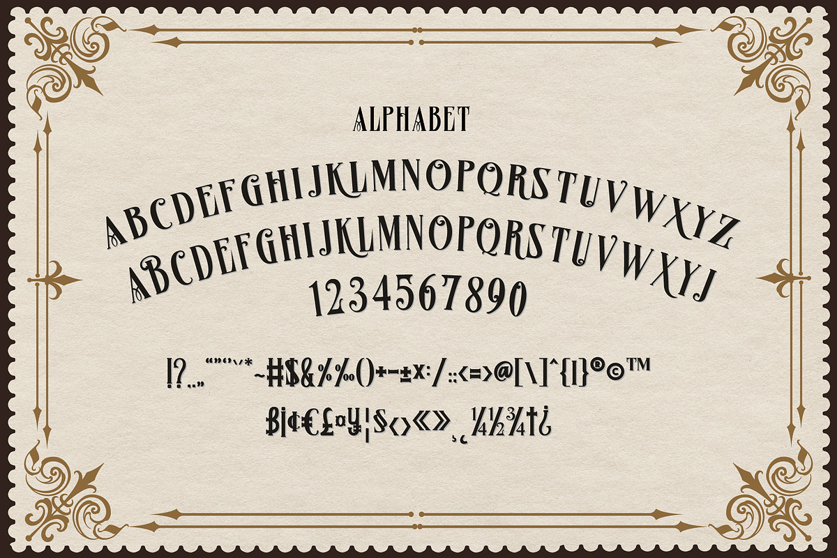 Tattoo Beast + Decorative, a Blackletter Font by dansdesign (Photo 3 of 7)