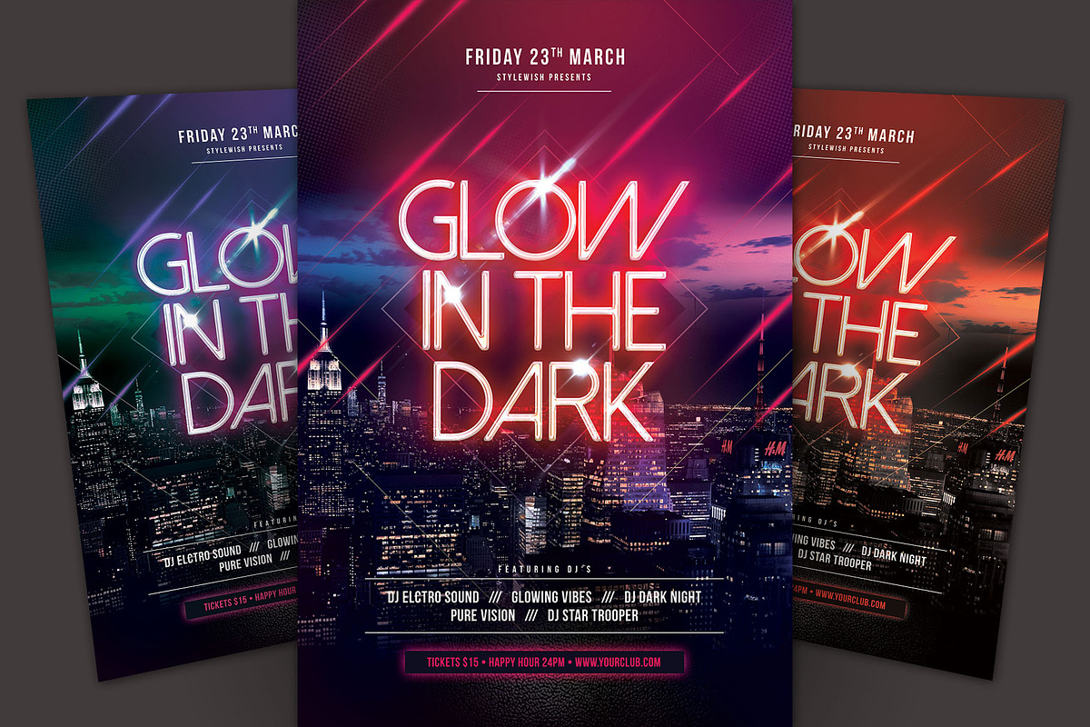 Glow In The Dark Flyer, a Flyer Template by styleWish